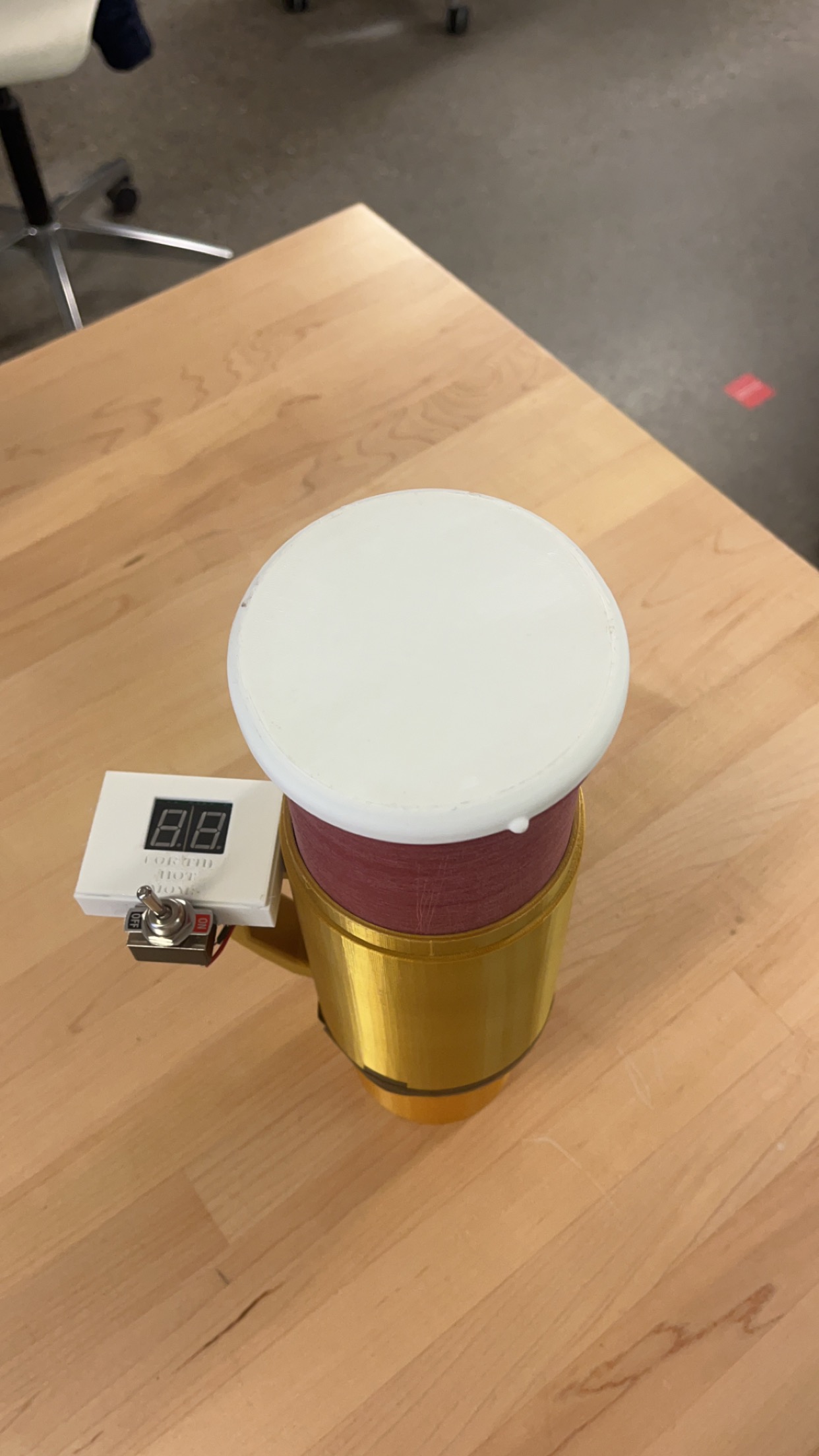 Heated mug prototype